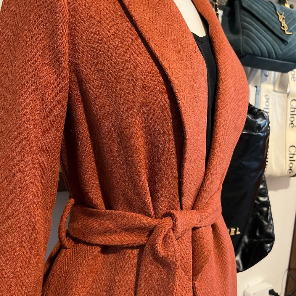 JustFab Rust Trench Coat